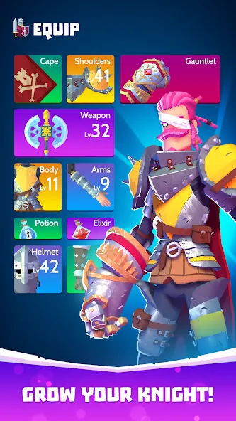 Knighthood - RPG Knights (Найтхуд) МОД/Взлом [Все открыто, Дополнительные деньги и Меню MOD] Screenshot 3