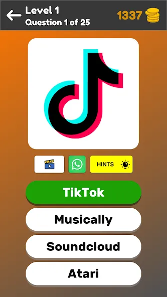 Logo Game: Multiple Choice МОД/Взлом [Деньги, Монеты и Меню MOD] Screenshot 1