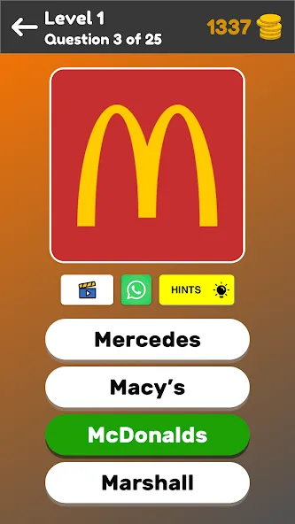 Logo Game: Multiple Choice МОД/Взлом [Деньги, Монеты и Меню MOD] Screenshot 3