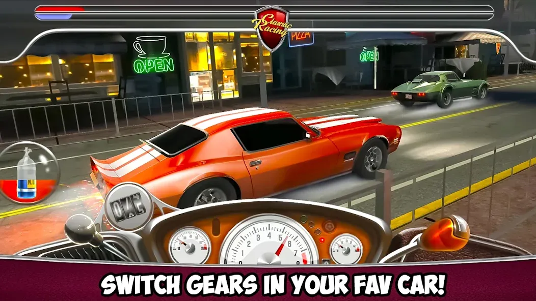 Classic Drag Racing Car Game (Классическая игра на гонках драгрейсинга) МОД/Взлом [Много монет, Открытые уровни и Мега MOD] Screenshot 3