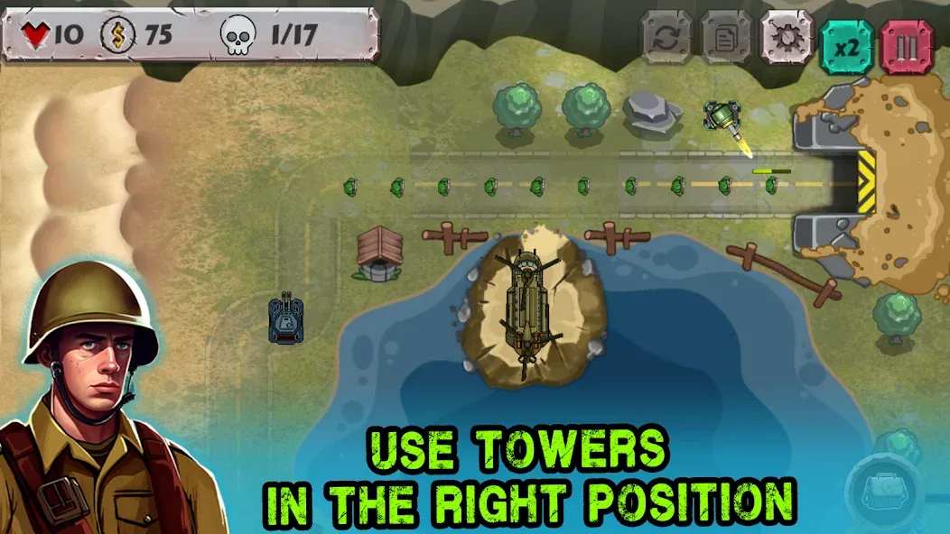 Battle Strategy: Tower Defense МОД/Взлом [Много монет, Открытые уровни и Мега MOD] Screenshot 3