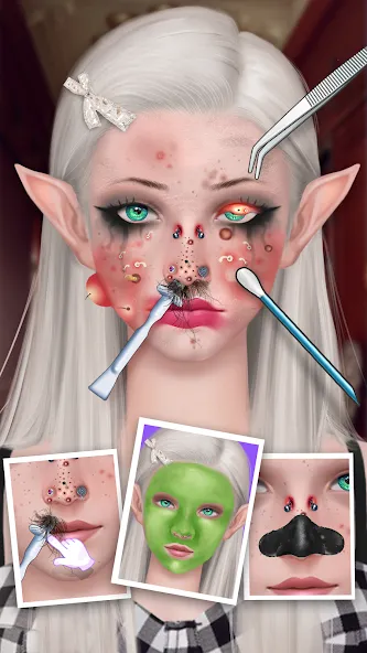 Ear Salon ASMR Ear Wax& Tattoo (АСМР) МОД/Взлом [Меню, Бесконечные монеты и Открытые уровни] Screenshot 2