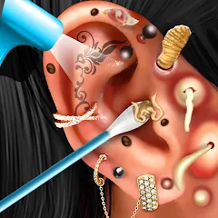 Скачать Взломанная Ear Salon ASMR Ear Wax& Tattoo (Всё открыто и без рекламы) на Android
