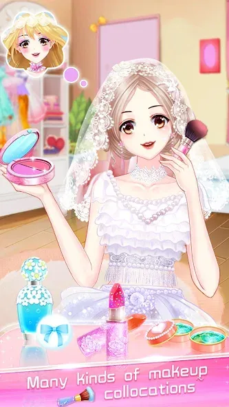 Makeup Bride: Perfect Wedding МОД/Взлом [Бесконечные деньги, Монеты и Мега MOD] Screenshot 1