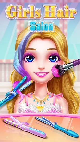 Girls Hair Salon МОД/Взлом [Все открыто, Дополнительные деньги и Меню MOD] Screenshot 3