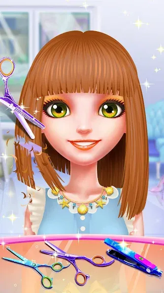 Girls Hair Salon МОД/Взлом [Все открыто, Дополнительные деньги и Меню MOD] Screenshot 5