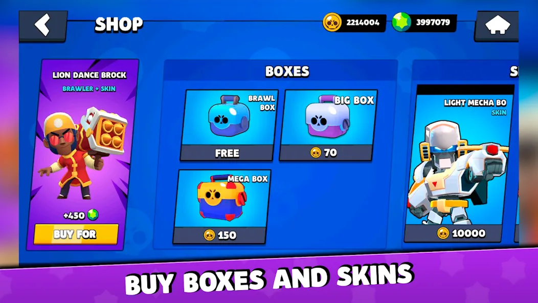 Box Simulator for Brawl Stars МОД/Взлом [Много денег, Монет и Все открыто] Screenshot 2