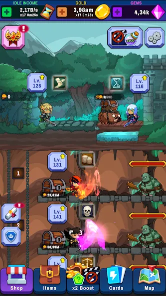 Idle Dungeon Tycoon (Айдл Данжен Тайкун) МОД/Взлом [Бесконечные деньги, Монеты и Мега MOD] Screenshot 4
