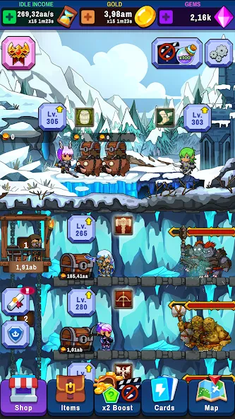 Idle Dungeon Tycoon (Айдл Данжен Тайкун) МОД/Взлом [Бесконечные деньги, Монеты и Мега MOD] Screenshot 5
