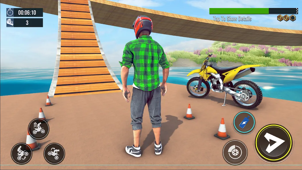 Bike Stunt : Motorcycle Game МОД/Взлом [Все открыто, Дополнительные деньги и Меню MOD] Screenshot 1