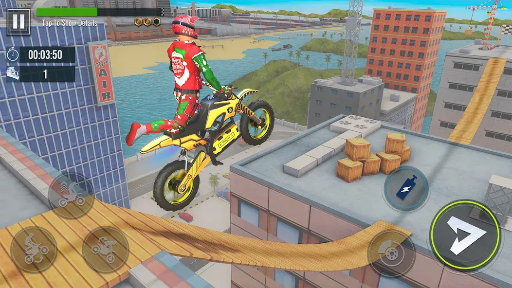 Bike Stunt : Motorcycle Game МОД/Взлом [Все открыто, Дополнительные деньги и Меню MOD] Screenshot 2
