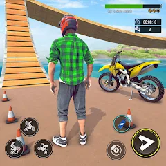 Скачать Взломанная Bike Stunt : Motorcycle Game (много денег) на Андроид бесплатно
