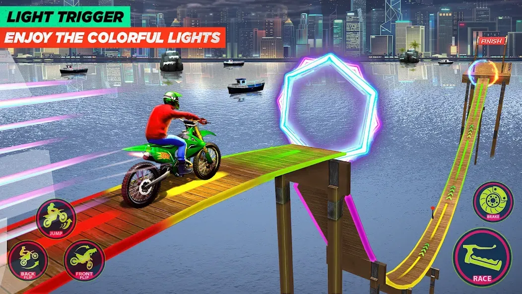 Bike Stunt Game: Tricks Master МОД/Взлом [Меню, Бесконечные монеты и Открытые уровни] Screenshot 4