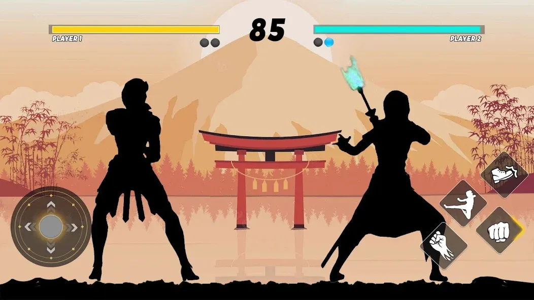 Sword Shadow Fighting Game 3D МОД/Взлом [Меню, Бесконечные монеты и Открытые уровни] Screenshot 4