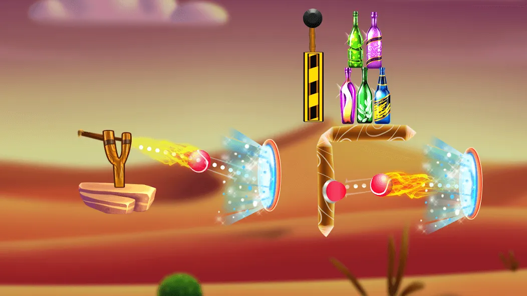 Bottle Shooting Game 2 МОД/Взлом [Меню, Бесконечные монеты и Открытые уровни] Screenshot 3