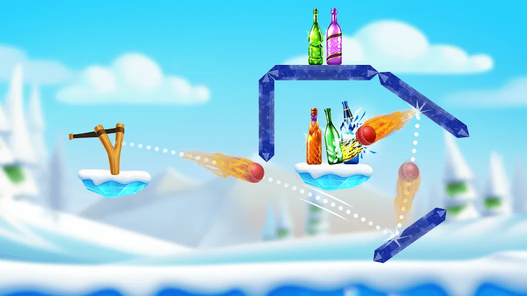 Bottle Shooting Game 2 МОД/Взлом [Меню, Бесконечные монеты и Открытые уровни] Screenshot 4