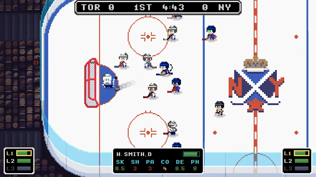 Ice League Hockey (Айс Лиг Хоккей) МОД/Взлом [Все открыто, Дополнительные деньги и Меню MOD] Screenshot 1