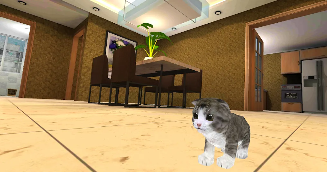 Kitten Cat Simulator 3D Craft МОД/Взлом [Все открыто, Дополнительные деньги и Меню MOD] Screenshot 5