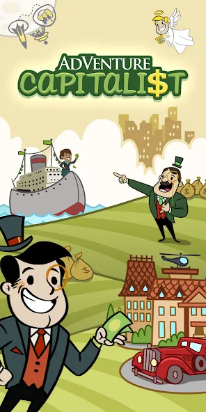 AdVenture Capitalist (ЭдВенчер Капиталист) МОД/Взлом [Деньги, Монеты и Меню MOD] Screenshot 1