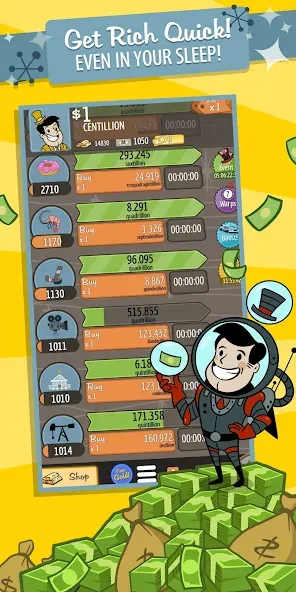 AdVenture Capitalist (ЭдВенчер Капиталист) МОД/Взлом [Деньги, Монеты и Меню MOD] Screenshot 5