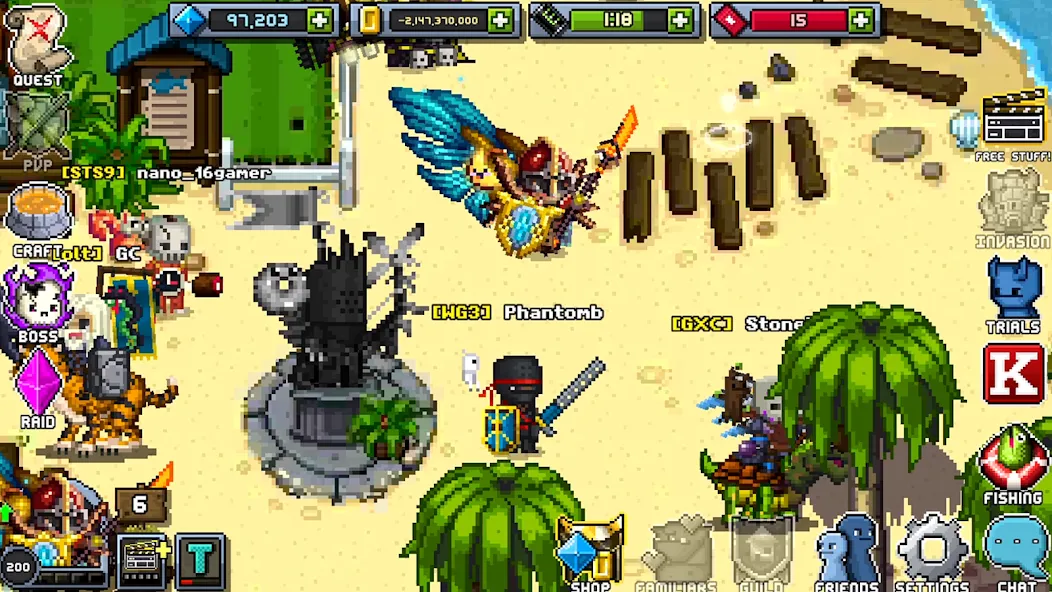 Bit Heroes Quest: Pixel RPG (Бит Хероес Квест) МОД/Взлом [Бесконечные деньги, Монеты и Мега MOD] Screenshot 4