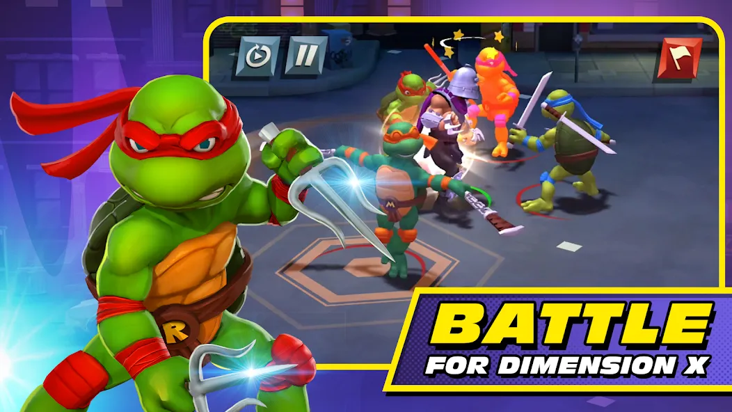 TMNT: Mutant Madness (ТМНТ) МОД/Взлом [Много монет, Открытые уровни и Мега MOD] Screenshot 1