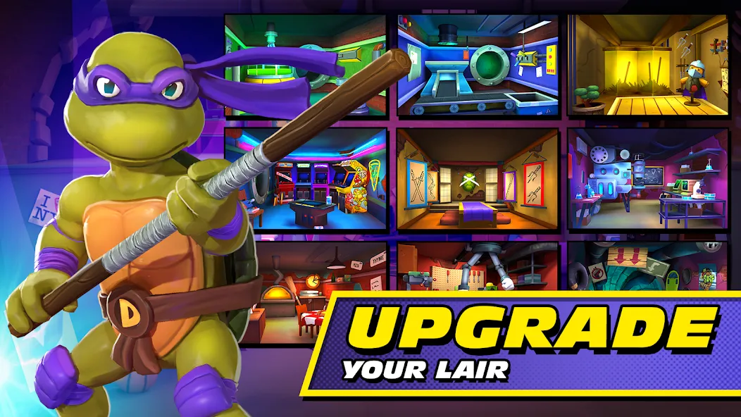 TMNT: Mutant Madness (ТМНТ) МОД/Взлом [Много монет, Открытые уровни и Мега MOD] Screenshot 3