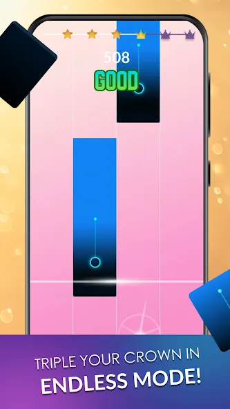 Piano Dream: Tap Piano Tiles 3 (Пиано Дрим) МОД/Взлом [Много монет, Открытые уровни и Мега MOD] Screenshot 2