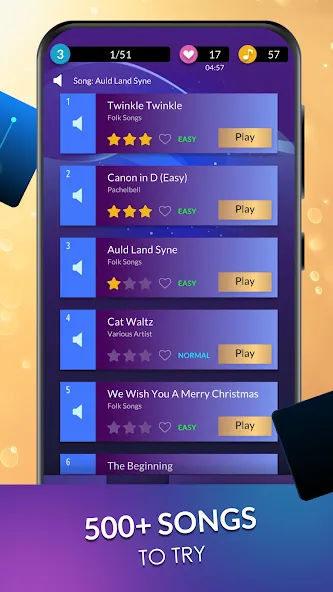 Piano Dream: Tap Piano Tiles 3 (Пиано Дрим) МОД/Взлом [Много монет, Открытые уровни и Мега MOD] Screenshot 3