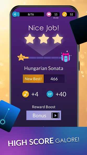 Piano Dream: Tap Piano Tiles 3 (Пиано Дрим) МОД/Взлом [Много монет, Открытые уровни и Мега MOD] Screenshot 4