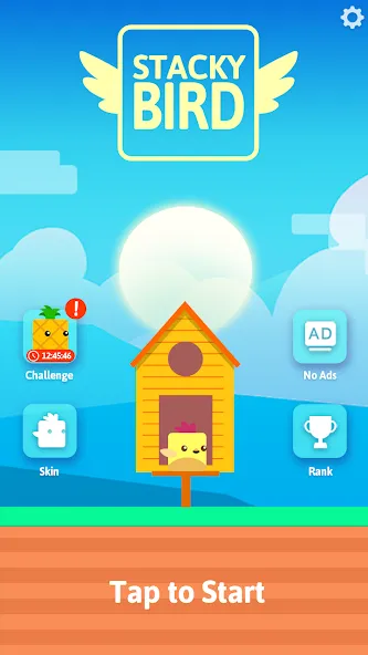 Stacky Bird: Fun Egg Dash Game (тэки птица) МОД/Взлом [Все открыто, Дополнительные деньги и Меню MOD] Screenshot 1