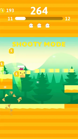 Stacky Bird: Fun Egg Dash Game (тэки птица) МОД/Взлом [Все открыто, Дополнительные деньги и Меню MOD] Screenshot 3