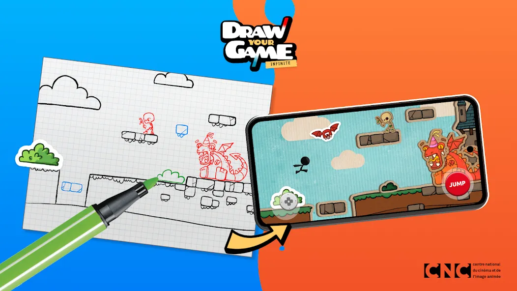Draw Your Game Infinite МОД/Взлом [Меню, Бесконечные монеты и Открытые уровни] Screenshot 1