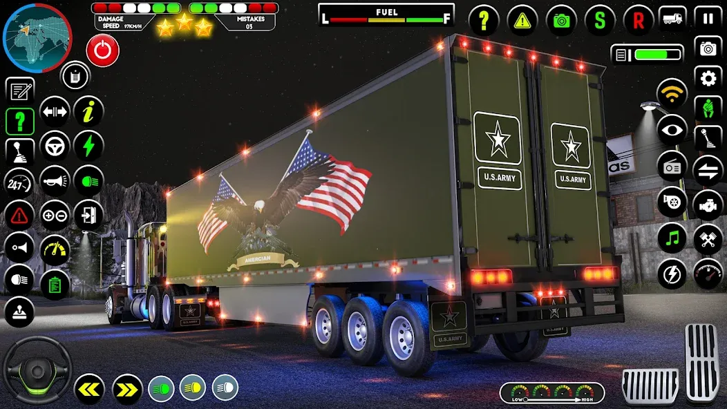 Army Truck Transporter Game 3D МОД/Взлом [Много монет, Открытые уровни и Мега MOD] Screenshot 2