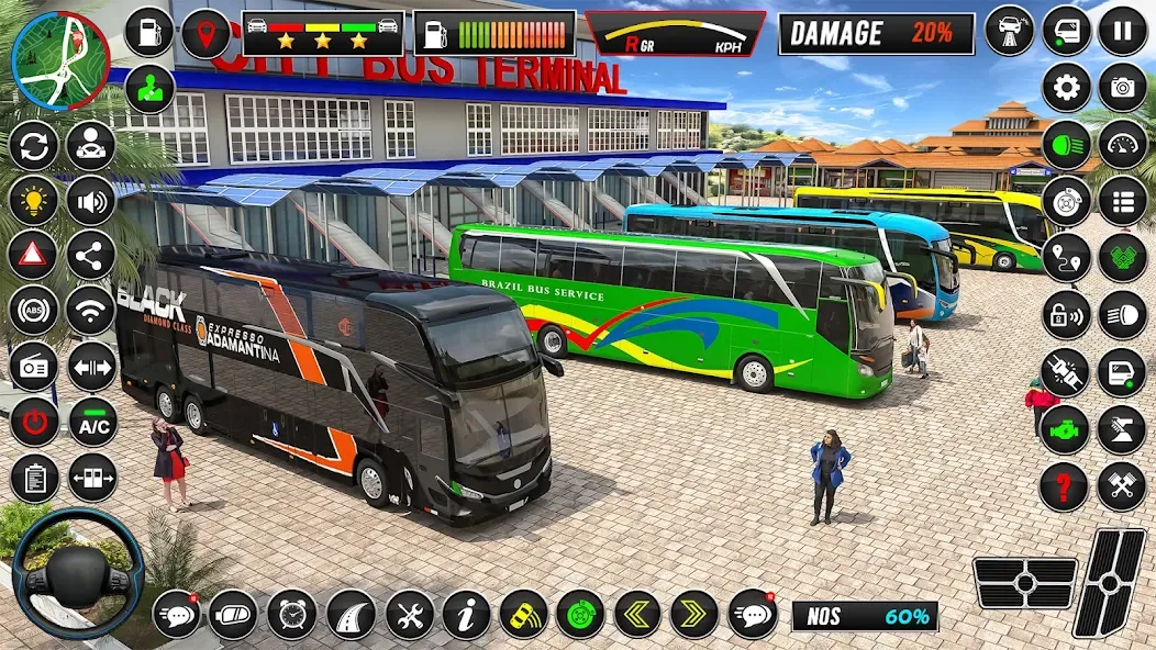 City Coach Bus Driver Games 3D МОД/Взлом [Много монет, Открытые уровни и Мега MOD] Screenshot 1