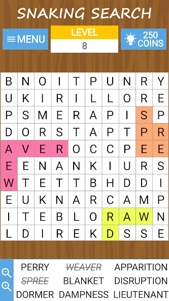 Word search, criss-cross, etc МОД/Взлом [Деньги, Монеты и Меню MOD] Screenshot 2
