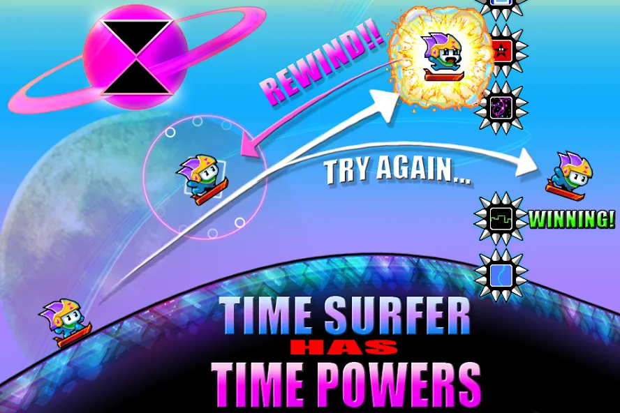 Time Surfer (Тайм Серфер) МОД/Взлом [Бесконечные деньги, Монеты и Мега MOD] Screenshot 2