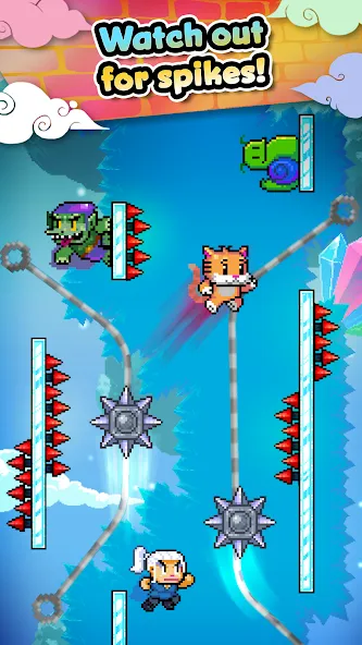 Wall Kickers (Уолл Кикерс) МОД/Взлом [Много монет, Открытые уровни и Мега MOD] Screenshot 4