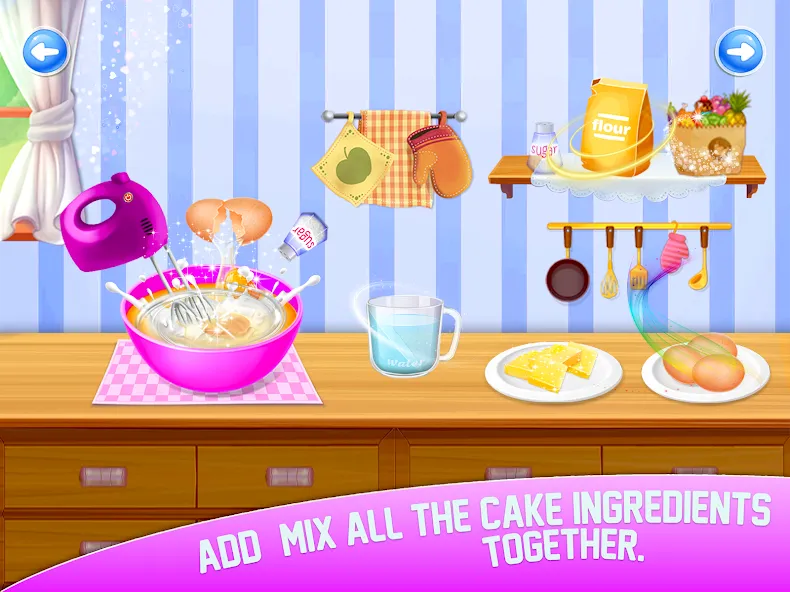Cake Maker Sweet Bakery Games МОД/Взлом [Меню, Бесконечные монеты и Открытые уровни] Screenshot 3
