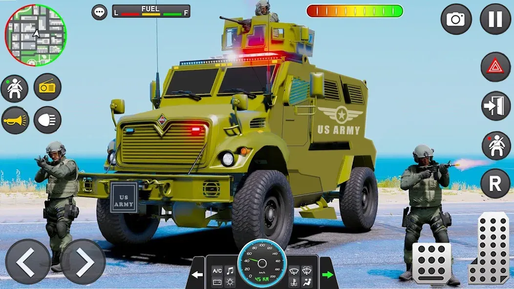 Army Vehicle Cargo Transport (Армейский транспорт грузовых автомобилей) МОД/Взлом [Все открыто, Дополнительные деньги и Меню MOD] Screenshot 1