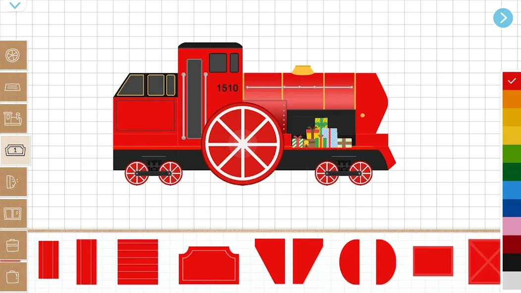 Christmas Train Game For Kids МОД/Взлом [Все открыто, Дополнительные деньги и Меню MOD] Screenshot 1
