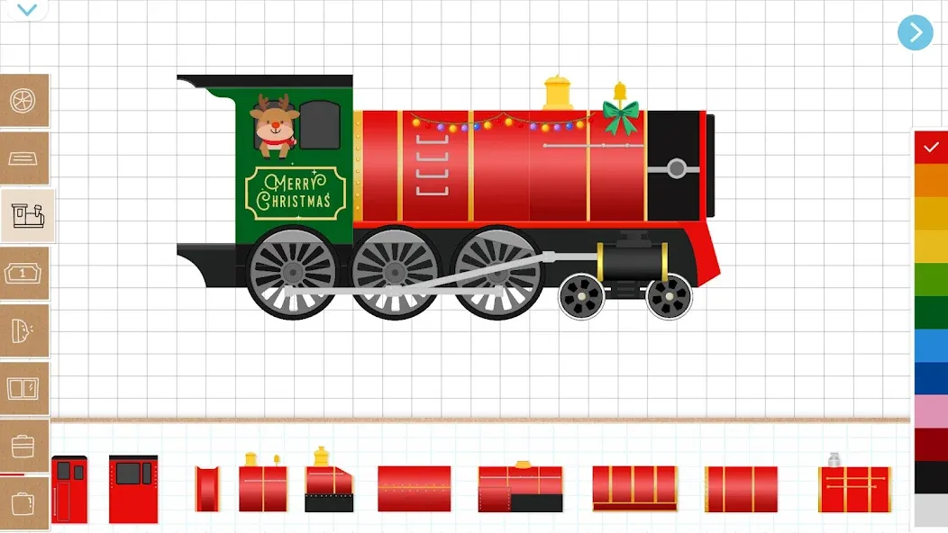 Christmas Train Game For Kids МОД/Взлом [Все открыто, Дополнительные деньги и Меню MOD] Screenshot 2