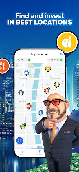 Landlord - Estate Trading Game (Лендлорд) МОД/Взлом [Меню, Бесконечные монеты и Открытые уровни] Screenshot 3