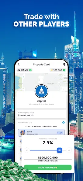 Landlord - Estate Trading Game (Лендлорд) МОД/Взлом [Меню, Бесконечные монеты и Открытые уровни] Screenshot 4
