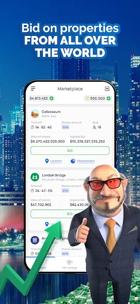 Landlord - Estate Trading Game (Лендлорд) МОД/Взлом [Меню, Бесконечные монеты и Открытые уровни] Screenshot 5