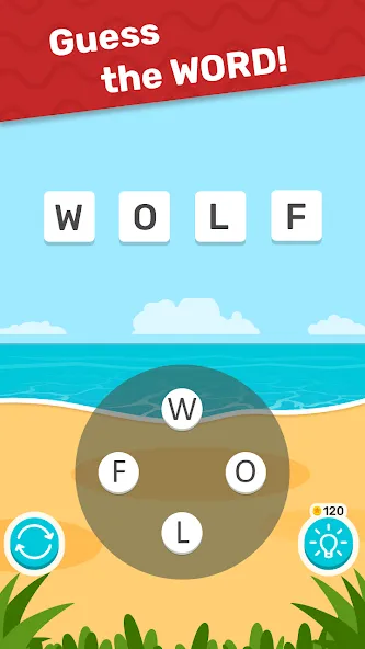 Word Weekend Letters & Worlds (Уикенд Слово) МОД/Взлом [Меню, Бесконечные монеты и Открытые уровни] Screenshot 2