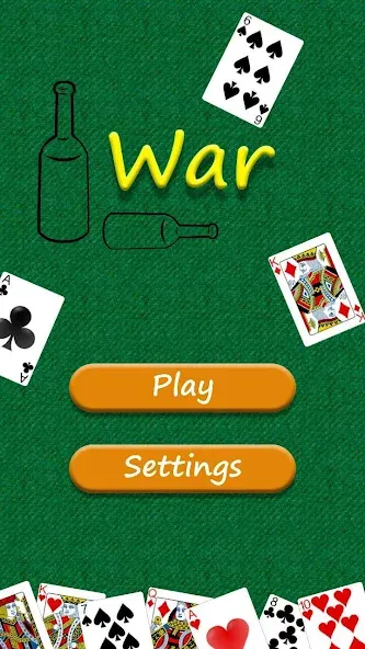 War - card game МОД/Взлом [Деньги, Монеты и Меню MOD] Screenshot 1