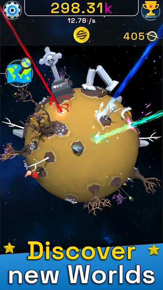 Planet Evolution: Idle Clicker (Планета Эволюция) МОД/Взлом [Бесконечные деньги, Монеты и Мега MOD] Screenshot 2