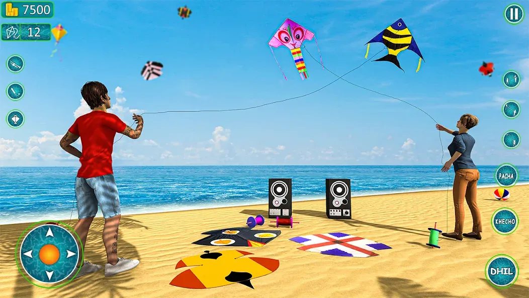 Kite Basant: Kite Flying Games МОД/Взлом [Бесконечные деньги, Монеты и Мега MOD] Screenshot 3