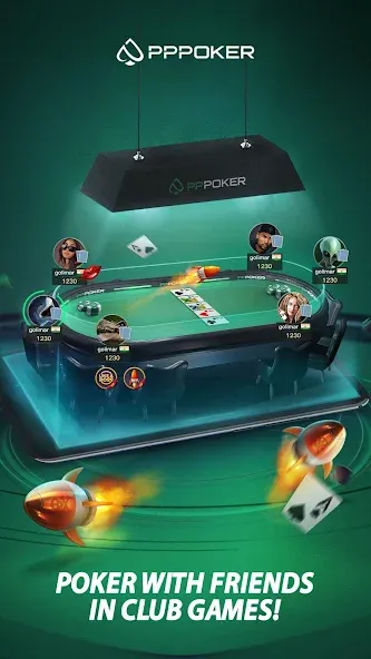 PPPoker-Home Games МОД/Взлом [Много монет, Открытые уровни и Мега MOD] Screenshot 4